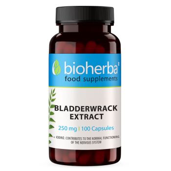 Capsule Tiroidiene Bioherba cu extract de Fucus vesiculosus și iod, supliment alimentar, 100 capsule
