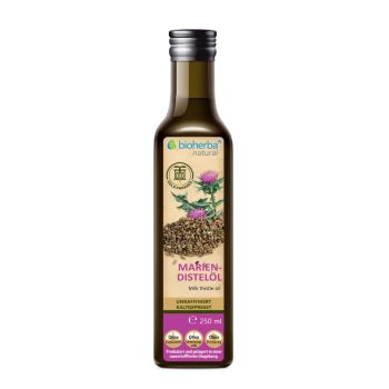 Bioherba Mariendistelöl 250 ml – kaltgepresstes, naturbelassenes Öl aus hochwertigen Mariendistelsamen, online kaufen, bester Preis