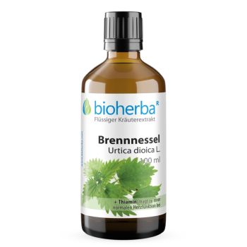 Brennnessel, Urtica dioica L., Tropfen, Tinktur 100 ml Etikett online kaufen, besten Preis, Bioherba Reichenbach GmbH 
