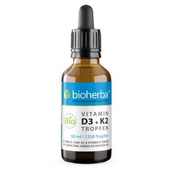 Bio Vitamin D3 + K2 Tropfen&nbsp;online kaufen auf einem g&uuml;nstigen Preis bei Bioherba Reichenbach GmbH