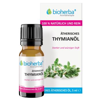 Thymianöl Thymus Vulgaris Oil Reines ätherisches Öl 5 ml online kaufen, besten Preis, Bioherba Reichenbach GmbH