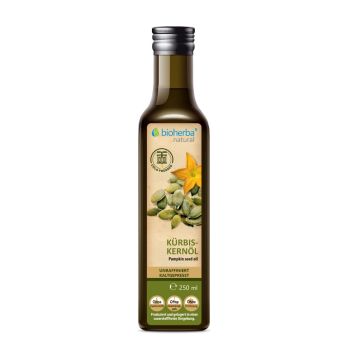 K&uuml;rbiskern&ouml;l kaltgepresst &ndash; Nat&uuml;rliches K&uuml;rbiskern&ouml;l 250 ml