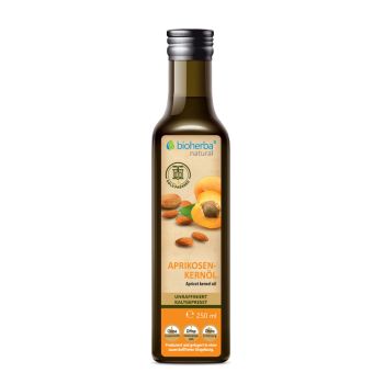 Bioherba Aprikosenkernöl 250 ml – kaltgepresstes, naturbelassenes Öl aus hochwertigen Aprikosenkernen, online kaufen, bester Preis