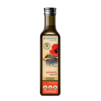 Bioherba Mohnöl 250 ml – kaltgepresstes, naturbelassenes Öl aus hochwertigen Mohnsamen, online kaufen, bester Preis
