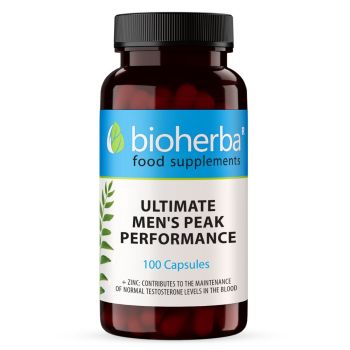 Capsule de testosteron pentru bărbați Bioherba, supliment alimentar cu ashwagandha, tribulus și zinc
