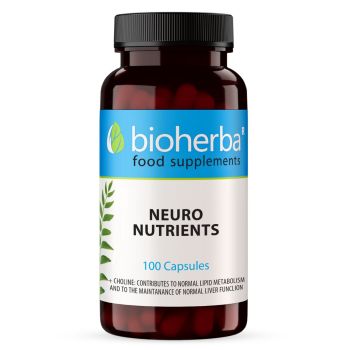 Capsule Neuronutrienți Bioherba, supliment alimentar cu aminoacizi, Ginkgo biloba, colină și vitamina B6
