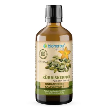 Kürbiskernöl kaltgepresst – Natürliches Kürbiskernöl 100 ml