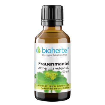 Frauenmantel, Alchemilla vulgaris L. , Tropfen, Tinktur 50 ml online kaufen, besten Preis, Bioherba Reichenbach GmbH