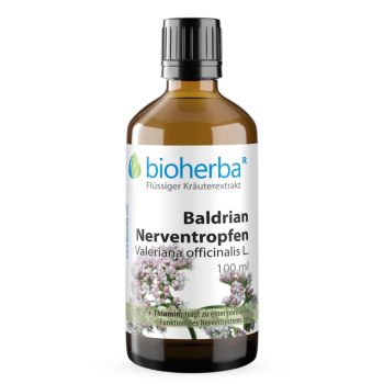 Baldrian Nerventropfen, Valeriana officinalis L., Tinktur 100 ml online kaufen, besten Preis, Bioherba Reichenbach GmbH
