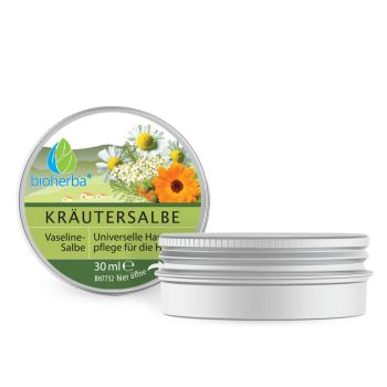 Kr&auml;utersalbe mit Ringelblume, Kamille und Schafgarbe 30 ml online kaufen, besten Preis, Bioherba Reichenbach GmbH