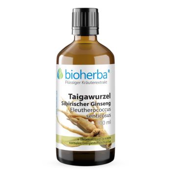 Taigawurzel Sibirischer Ginseng Tropfen, Tinktur 100 ml online kaufen, besten Preis, Bioherba Reichenbach GmbH