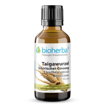 Taigawurzel Sibirischer Ginseng Tropfen, Tinktur 50 ml online kaufen, besten Preis, Bioherba Reichenbach GmbH