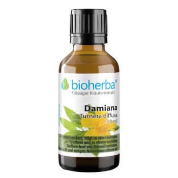 Damiana, Turnera diffusa, Tropfen, Tinktur 50 ml online kaufen, besten Preis, Bioherba Reichenbach GmbH