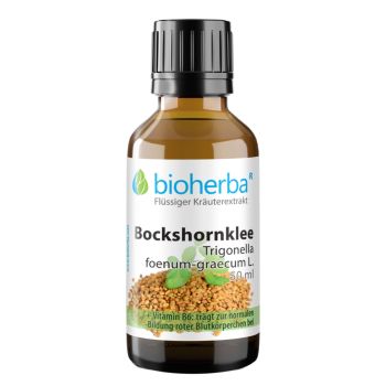 Bockshornklee, Trigonella foenum-graecum L., Tropfen, Tinktur 50 ml online kaufen, besten Preis, Bioherba Reichenbach GmbH 