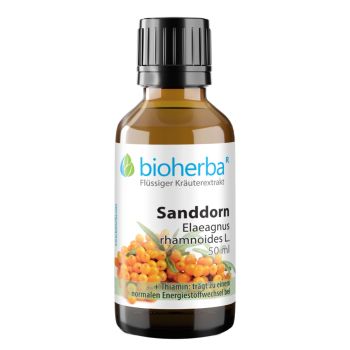 Sanddorn, Elaeagnus rhamnoides L., Tropfen, Tinktur 50 ml online kaufen, besten Preis, Bioherba Reichenbach GmbH