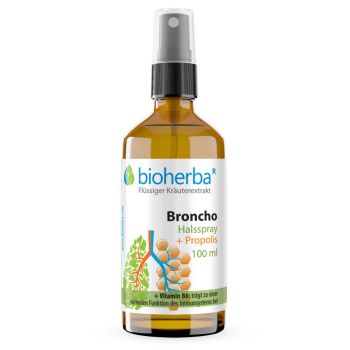 Halsspray Broncho mit Propolis Extrakt 100 ml online kaufen, besten Preis, Bioherba Reichenbach GmbH