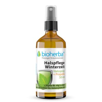 Halspflege Winterzeit Halsspray + Propolis online kaufen, besten Preis, Bioherba Reichenbach GmbH