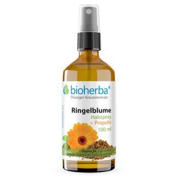 Halsspray Ringelblume mit Propolis Extrakt 100 ml online kaufen, besten Preis, Bioherba Reichenbach GmbH