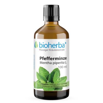 Pfefferminze, Mentha piperita L., Tropfen, Tinktur 100 ml online kaufen, besten Preis, Bioherba Reichenbach GmbH