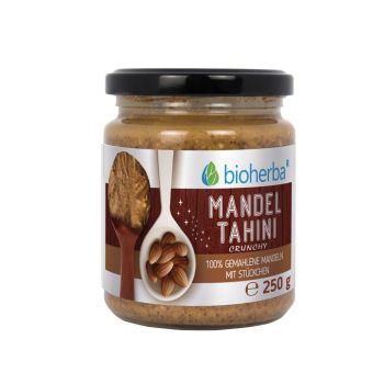 Mandel Tahini Crunchy 100% gemahlene Mandeln 250 g online kaufen, besten Preis, Bioherba Reichenbach GmbH