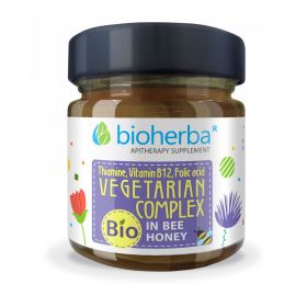 KOMPLEX FÜR VEGETARIER THIAMIN, VITAMIN B12 & FOLSÄURE BIO-BIENENHONIG 280 g