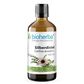 Silberdistel, Carlina acaulis L., Tropfen, Tinktur 100 ml online kaufen, besten Preis, Bioherba Reichenbach GmbH