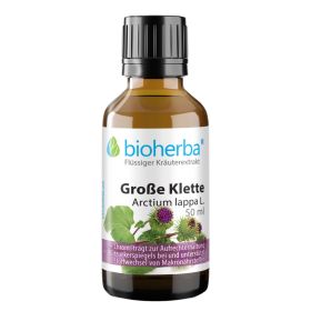 GROSSE KLETTE  Arctium lappa L. 50 ml online kaufen, besten Preis, Bioherba Reichenbach GmbH