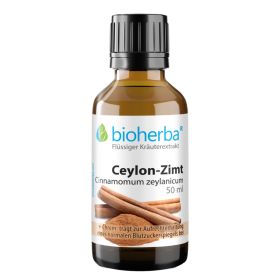 Ceylon-Zimt, Cinnamomum zeylanicum, Tropfen, Tinktur 50 ml online kaufen, besten Preis, Bioherba Reichenbach GmbH