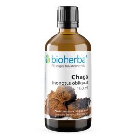 Chaga, Inonotus obliquus, Tropfen, Tinktur 100 ml online kaufen, besten Preis, Bioherba Reichenbach GmbH