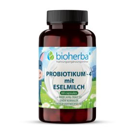Probiotikum 4 mit Eselsmilch 60 Kapseln online kaufen auf besten Preis Bioherba Reichenbach GmbH 