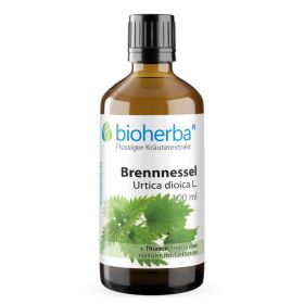 Brennnessel, Urtica dioica L., Tropfen, Tinktur 100 ml Etikett online kaufen, besten Preis, Bioherba Reichenbach GmbH 