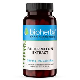 Extract de pepene amar 360 mg capsule Bioherba, supliment alimentar cu Momordica charantia și crom
