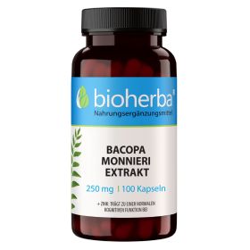 Bacopa Monnieri Extrakt 250 mg 100 Kapseln online kaufen, besten Preis, Bioherba Reichenbach GmbH