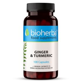 Ghimbir și turmeric 100 capsule