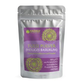 Tulsi (Heiliger Basilikum) Pulver Ocimum tenuiflorum 100 g online kaufen, besten Preis, Bioherba Reichenbach GmbH