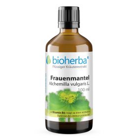 Frauenmantel,  Alchemilla vulgaris L. , Tropfen, Tinktur 100 ml online kaufen, besten Preis, Bioherba Reichenbach GmbH