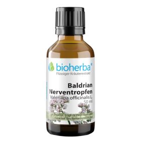 Baldrian Nerventropfen, Valeriana officinalis L., Tinktur 50 ml online kaufen, besten Preis, Bioherba Reichenbach GmbH