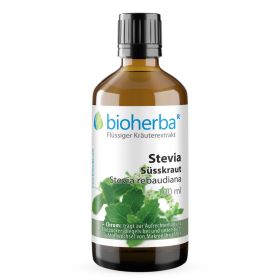 Stevia Süsskraut, Stevia rebaudiana, Tropfen, Tinktur 100 ml online kaufen, besten Preis, Bioherba Reichenbach GmbH