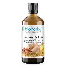 Ingwer & Anis Tropfen, Tinktur 100 ml online kaufen, besten Preis, Bioherba Reichenbach GmbH