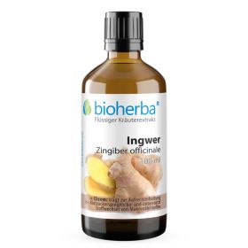 Ingwer, Zingiber officinale, Tropfen, Tinktur 100 ml online kaufen, besten Preis, Bioherba Reichenbach GmbH