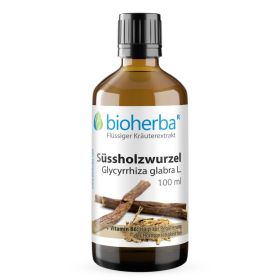 Süssholzwurzel, Glycyrrhiza glabra L., Tropfen, Tinktur 100 ml online kaufen, besten Preis, Bioherba Reichenbach GmbH