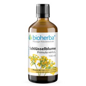 Schlüsselblume, Primula veris L., Tropfen, Tinktur 100 ml online kaufen, besten Preis, Bioherba Reichenbach GmbH