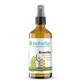 Halsspray Broncho mit Propolis Extrakt 50 ml online kaufen, besten Preis, Bioherba Reichenbach GmbH