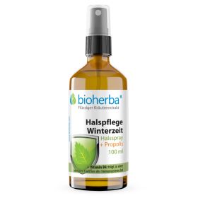 Halspflege Winterzeit Halsspray + Propolis online kaufen, besten Preis, Bioherba Reichenbach GmbH
