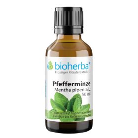 Pfefferminze, Mentha piperita L., Tropfen, Tinktur 50 ml online kaufen, besten Preis, Bioherba Reichenbach GmbH
