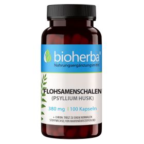 Flohsamenschalen (Psyllium Husk) 380 mg 100 Kapseln online kaufen, besten Preis, Bioherba Reichenbach GmbH