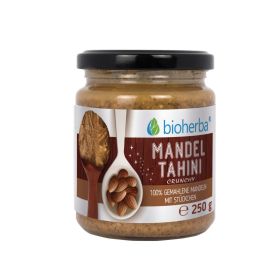 Mandel Tahini Crunchy 100% gemahlene Mandeln 250 g online kaufen, besten Preis, Bioherba Reichenbach GmbH