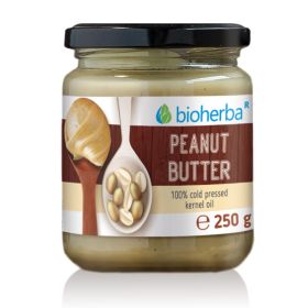 PEANUT BUTTER, 100% cold pressed peanut butter, 250g