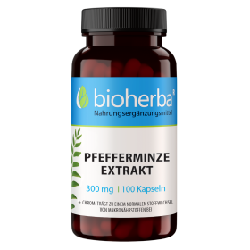 Pfefferminze 300 mg 100 Kapseln online kaufen, besten Preis, Bioherba Reichenbach GmbH