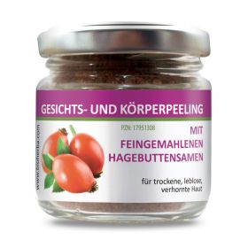 Gesichts- und Körperpeeling mit Hagebuttensamen 100 ml online kaufen, besten Preis, Bioherba Reichenbach GmbH